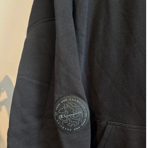 NWT Champion Global Explorer Fleece Hoodie In Black Size XL - Picture 5 of 9